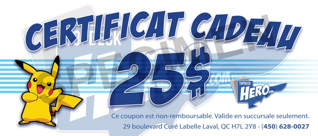 Certificat Cadeau - 25$
